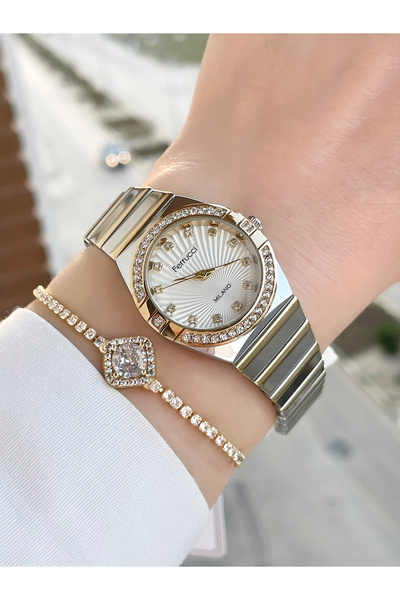 Ferrucci 2 Yıl Garantili Kadın Kol Saati Ve Bileklik