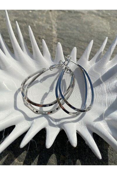 JEWELRY OVAL HALKA KÜPE