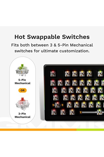 Glorious لوحة مفاتيح GMMK 3 100%، سوداء، قابلة للتبديل السريع، إنجليزية