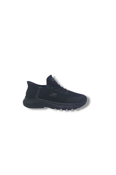 Zerhan Unisex 2506 Black Mesh Walking Running Socks Model Sports Shoes