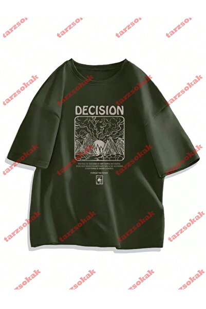 Tarzsokak تي شيرت كاجوال صيفي للرجال موديل 3416 بسمك الضفدع، رموز حمراء وزرقاء