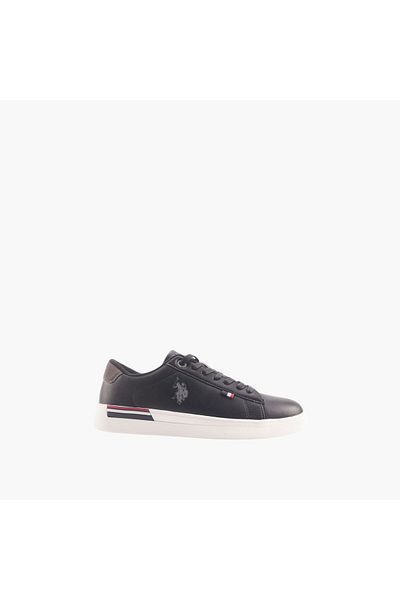 U.S. Polo Assn. U.S. Polo Assn Men's Logo Detail Sneakers with Lace-Up Closure