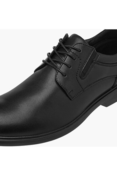 LBL by Shoexpress Textured Lace-Up Derby Shoes