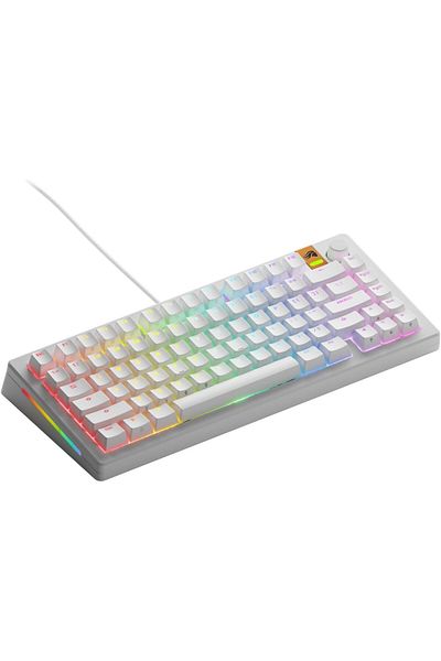 Glorious GMMK 3 HE 75% TKL، أبيض، تأثير هول، إنجليزي