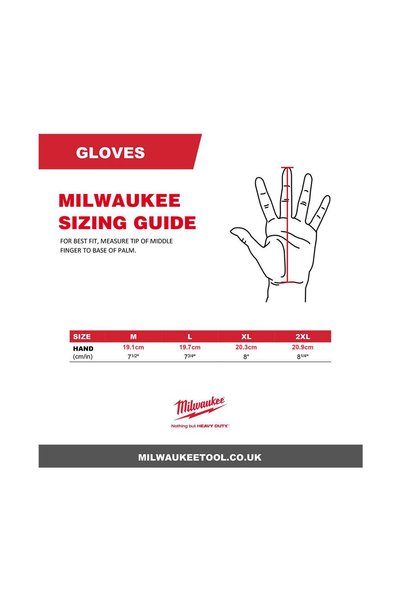 Milwaukee قفازات الشتاء للهدم والعمل