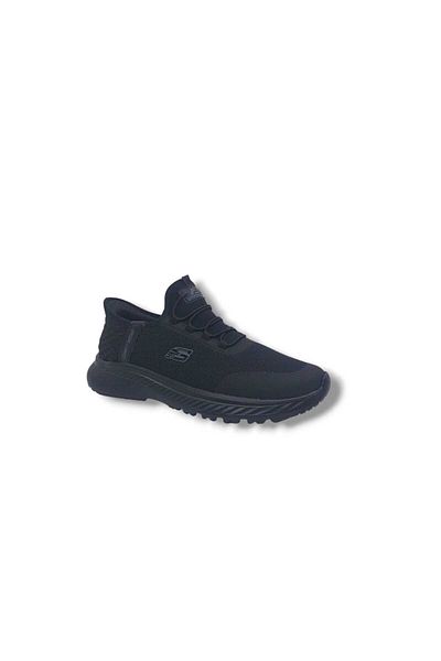 Zerhan Unisex 2506 Black Mesh Walking Running Socks Model Sports Shoes