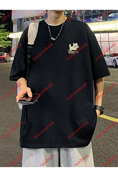 Tarzsokak 3542 Model Masculin Summer Wolf, tricou casual solid și liniștit