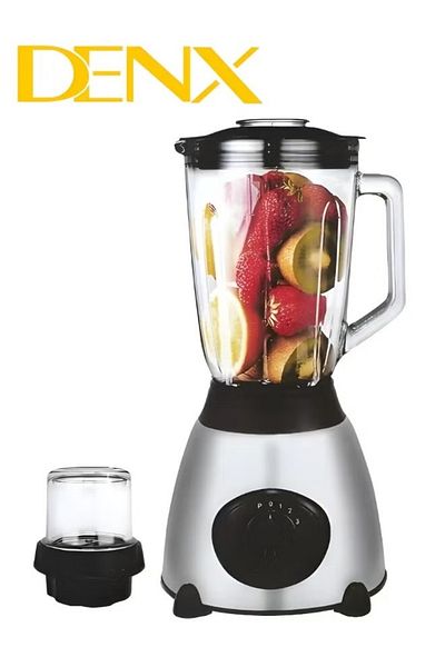 Denx خلاط كهربائي عالي الطاقة مع مطحنة حبوب 2800 واط - 1.5 لتر DX2001