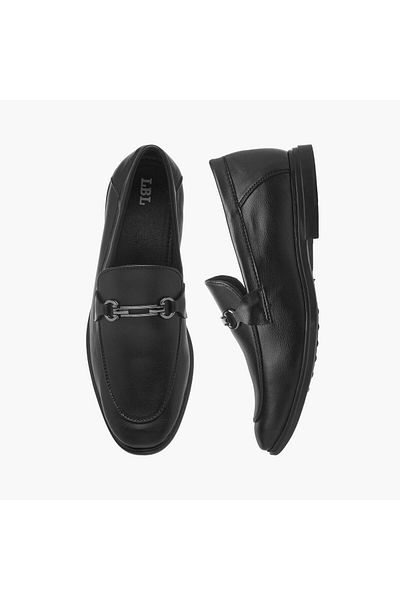 LBL by Shoexpress Metal Accent Slip-On Loafers