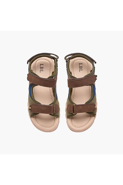 LBL by Shoexpress LBL by Shoexpress Colourblock Sandals with Hook and Loop Closure