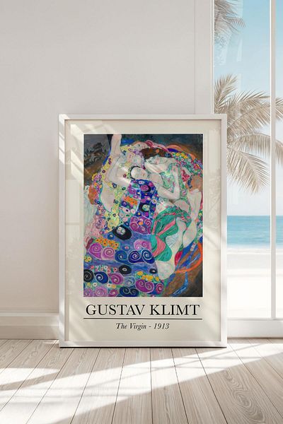 Buka Shops Tablou premium Gustav Klimt „Virgin” în rama: transformare misterioasă și simfonia culorilor