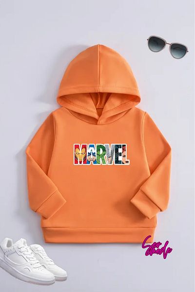 SevMode Children's Unisex Printed Hooded Sweatshirt