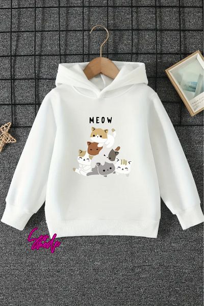 SevMode SWEATSHIRT CU GLUGĂ IMPRIMAT UNISEX COPII