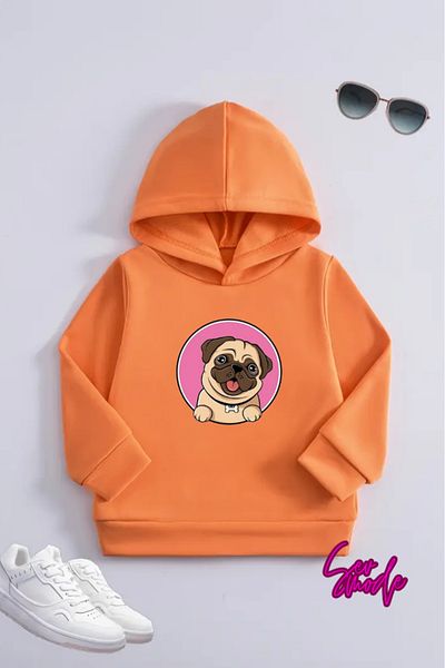 SevMode Children's Unisex Printed Hooded Sweatshirt