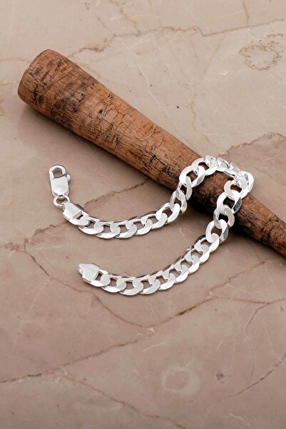 Sümer Telkari Gurmet 8,5 Mm 21 Cm İtalyan Gümüş Erkek Zincir Bileklik 4790