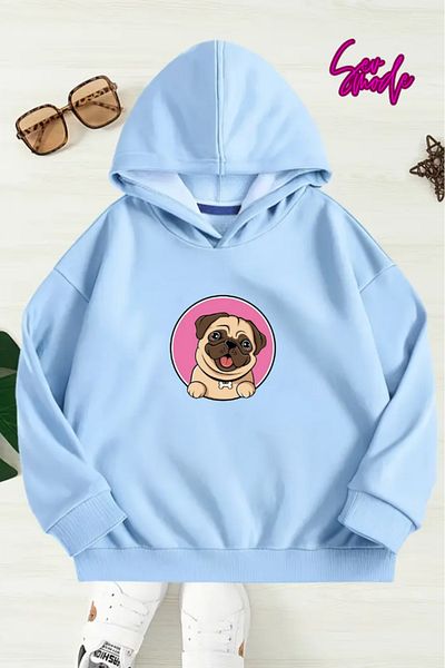 SevMode SWEATSHIRT CU GLUGĂ IMPRIMAT UNISEX COPII