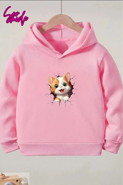 SevMode Children's Unisex Printed Hooded Sweatshirt