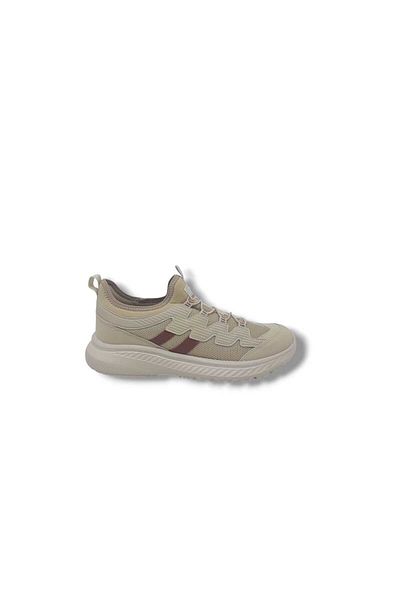 Zerhan Ανδρικά αθλητικά παπούτσια 2566 Beige Mesh Walking Running Sock Model