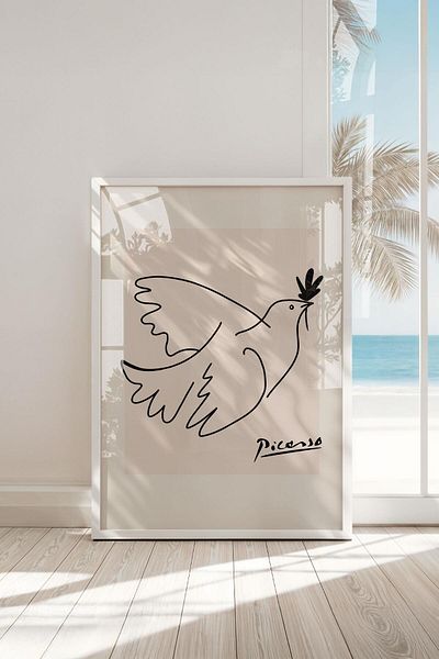 Buka Shops Colecția Elegantă simplă înrămată: Set de picturi premium din 3 piese Matisse & Picasso