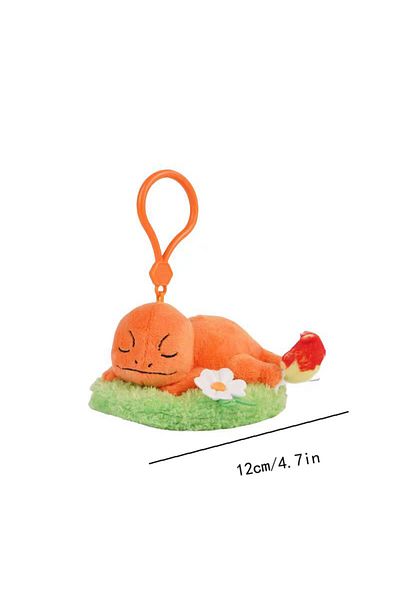 Choice Charmander Pokemon Snorlax Pikachu Eevee Jigglypuff Bulbasaur Keychain Plush Toy Cartoon & Cute Back