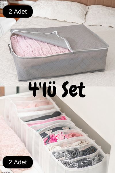 MÖFT 4 Drawer Cabinet Drawer Organizer Organizer
