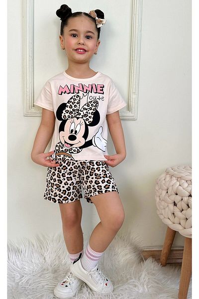 LİLLYPİCCA Σετ σορτς για κορίτσια με σχέδια Leopard Minnie με τσέπες