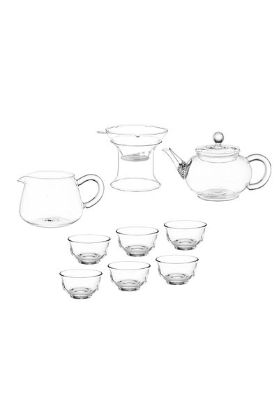 Dania 10-piece glass green tea cup set