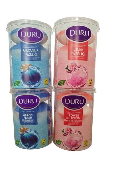 Duru Ocean Freshness Solid Soap 2 Pcs / Duru Flower Freshness Solid Soap 2 Pcs