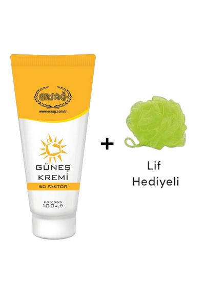 Ersağ 50 Factor Sunscreen 100ml with Fiber Gift