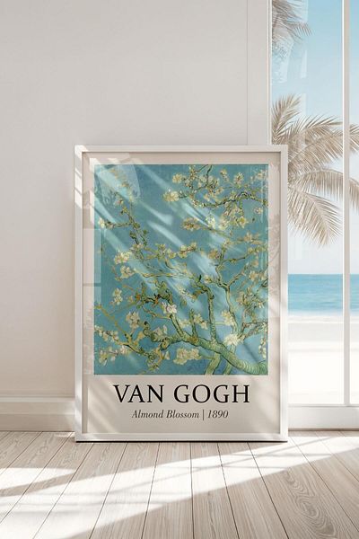 Buka Shops Tablou premium Van Gogh „Peach Tree in Pink”: entuziasmul primăverii și dansul culorilor