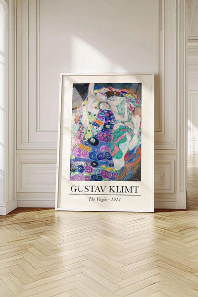 Buka Shops Tablou premium Gustav Klimt „Virgin” în rama: transformare misterioasă și simfonia culorilor
