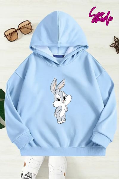 SevMode SWEATSHIRT CU GLUGĂ IMPRIMAT UNISEX COPII