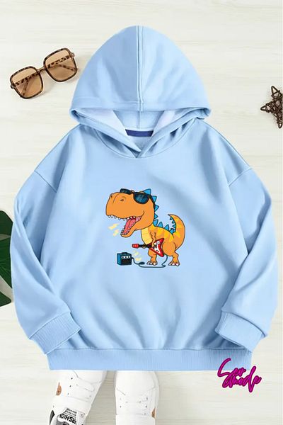 SevMode SWEATSHIRT CU GLUGĂ IMPRIMAT UNISEX COPII