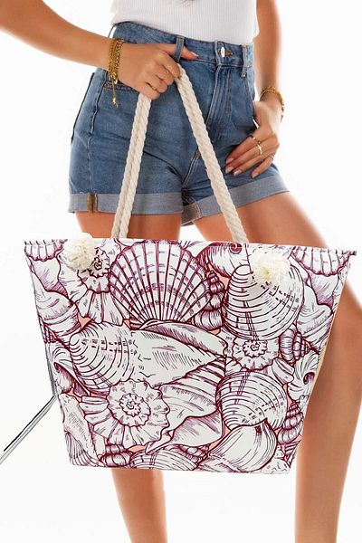MYZİ STORE Γυναικεία τσάντα παραλίας με σχέδιο Τσάντα παραλίας Daily Bag