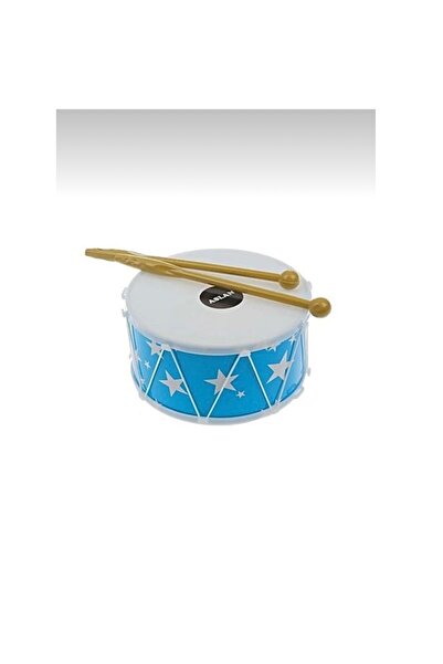 abnturk Mavi Renk Oyuncak Sevimli Küçük Davul 17cm
