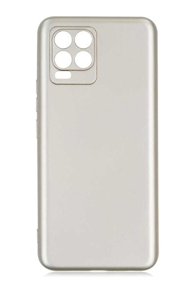 tekno grup Realmi 8 Pro Kılıf Mat Premium Silikon Kılıf Gold + Cam Ekran Koru...