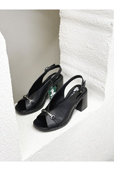 Venüs Γυναικεία παπούτσια με τακούνι πάχους 8 εκατοστών - Δερμάτινα δερμάτινα...