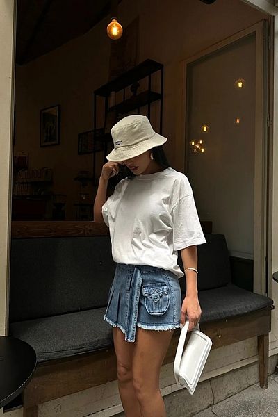 stilsepeti Pantaloni scurți din denim pentru femei cu buzunar cargo albastru Ely- 1000789310