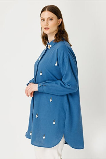 MÜSEMMA Büyük Beden Bohem Gömlek