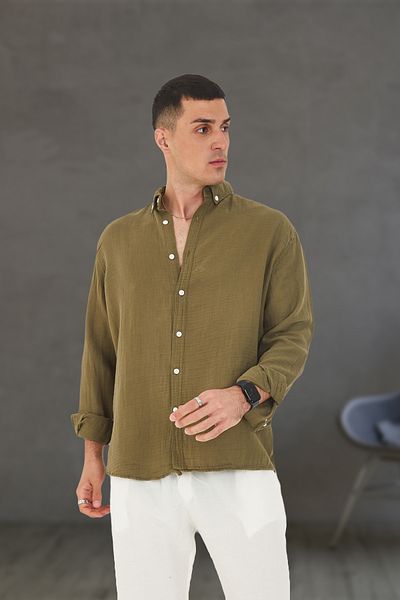 JR Boutique Ανδρικό Summer M window Συνδυασμός 100% βαμβάκι χωρίς τσέπη κανονικό χακί