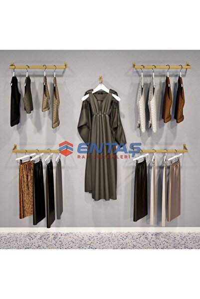 RAF MARKETİ 190*H:220,Giyinme Odası Rafı,Askılık Sistemi, Mağaza Raf Sistemi,Butik Raf Sistemi