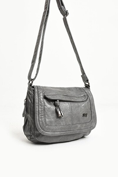 yuzuco Prirodna koža Torba za rame Siva (Model: 571-11-13E)