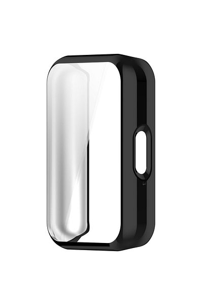 Lzjsee For Galaxy Fit 3 Black Case for Samsung Galaxy Fit 3 Accessory TPU All-around Bumper Protective Cove