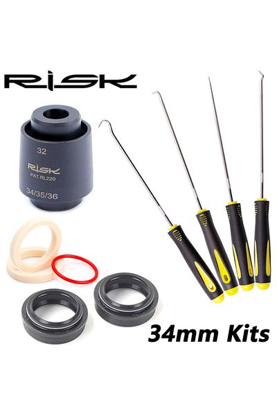 Choice 34mm Seal Full Set 32/34/35/36mm Mtb Bike Fork Seal Wiper Tool Set Bicycle Suspension Oil Seal Drive