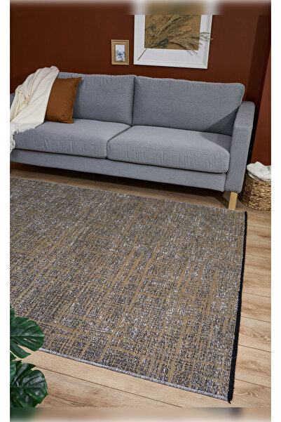 Apex Halı Gloria 4013 Gri  Antibakteriyel Yıkanabilir Kaliteli Modern Şık Kilim