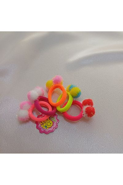 Canım kendim Colorful Elastic Buckle with Pompom