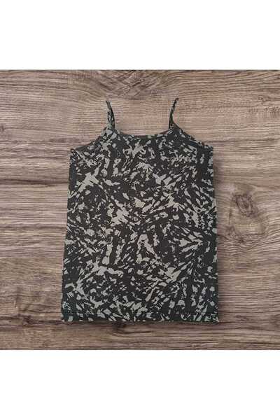 ESTA STORE Multicolor Digital Printing Narrow Fit Thick Fabric Rope Strap Undershirt