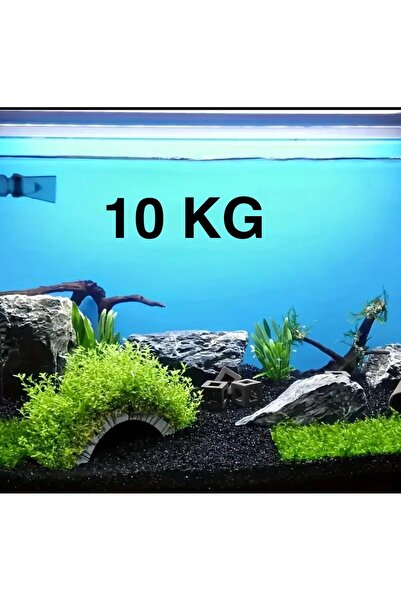 ks decor and design Akvaryum Kumu Siyah Bazalt Kum 10 KG