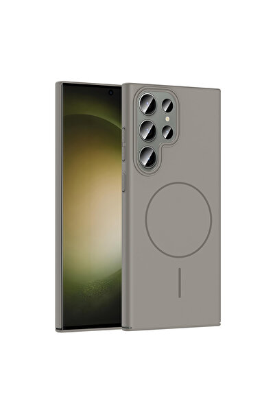 Nezih Case Samsung Galaxy S24 Ultra Uyumlu Magsafe Şarj Destekli Pürüzsüz Silikon Kapak Kılıf