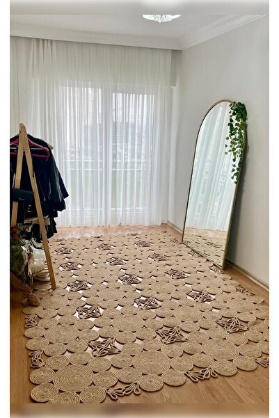 Apex Halı Magnolia 9121 Jüt Örgülü Dekoratif Jüt Hasır Halı